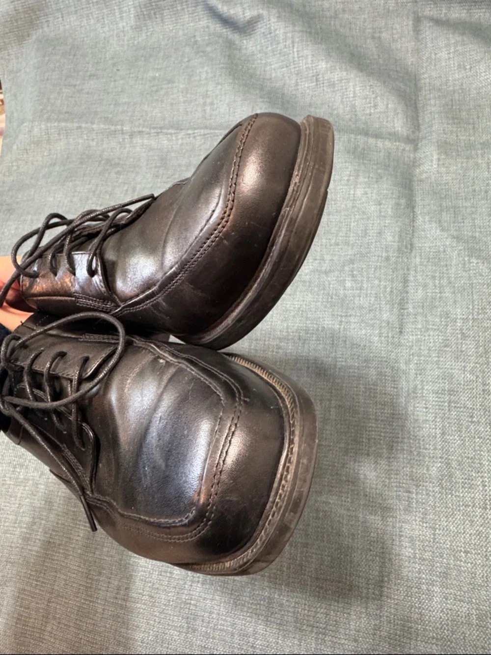 Bostonian Shoes 12 Leather Lace-Up Oxfords Men's classic Black 25885